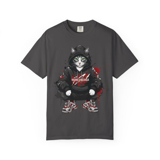 Meowlenciaga Cat Graphic T-Shirt | Streetwear Hoodie Cat Illustration