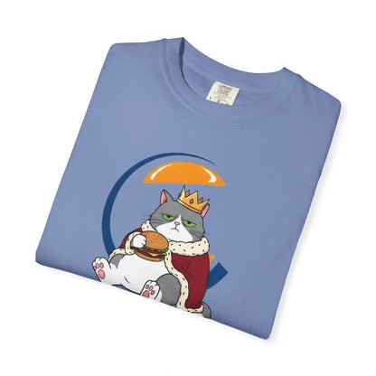 Purrger King Parody T-Shirt  'Have It Your Meow' Cat Royalty Graphic Tee