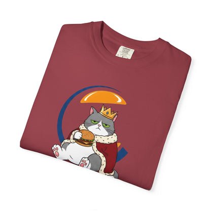 Purrger King Parody T-Shirt  'Have It Your Meow' Cat Royalty Graphic Tee