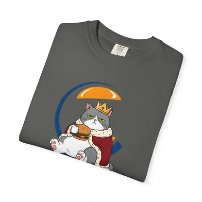 Purrger King Parody T-Shirt  'Have It Your Meow' Cat Royalty Graphic Tee
