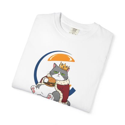 Purrger King Parody T-Shirt  'Have It Your Meow' Cat Royalty Graphic Tee