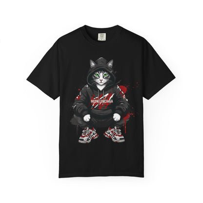 Meowlenciaga Cat Graphic T-Shirt | Streetwear Hoodie Cat Illustration