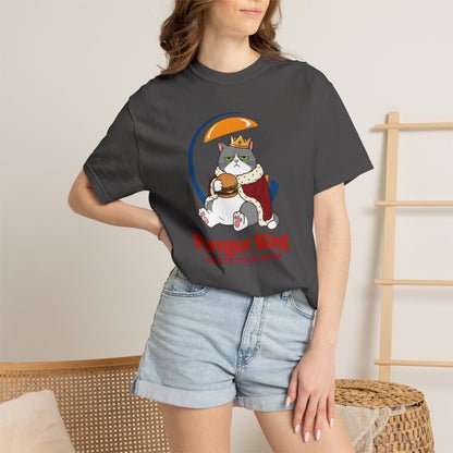 Purrger King Parody T-Shirt  'Have It Your Meow' Cat Royalty Graphic Tee